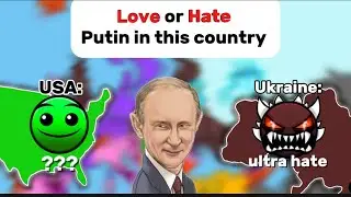 Relation to Putin in your country in 2025. Geometrydash mapping