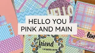 Let&rsquo;s Make a Card - Pink and Main Subscription Box - November 2021 - Hello You - 4 Cards!