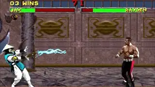 Mortal Kombat II (#04 JAX против RAIDEN) [PSone] #2124 Геймплей