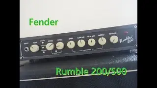 Fender Rumble 200 / 500 HEAD Bass Amplifiers DEMO. フェンダー ベースアンプ ヘッドアンプ試奏レビュー。取扱説明書的な部分も