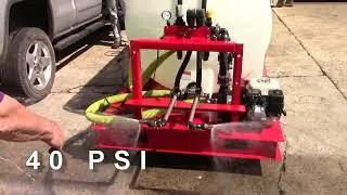 1025 gal Skid Sprayer with Boomless Nozzles and ARAG Valves