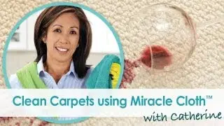 Clean red wine on carpet fast with microfiber cloth | Solutions