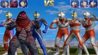UFE3：Ultraman Tiga/Flame Gorzan/Ultraman Agul VS Ultraman/ACE/Zoffy