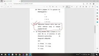 Differentiate between call-by value and call-by reference using an example program for each