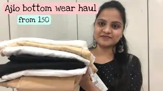💕Ajio bottom wear haul/ 7 palazzo pants from 150₹💕quality👌🏻/must have palazzo&rsquo;s/don&rsquo;t miss💕