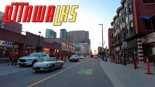 Sunset ride from Old Ottawa East through centretown - Elgin Street - Sparks Street - Summer 2021