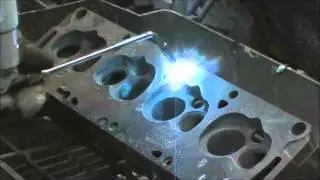 Cast Iron Spray Welding procedure on Ford FE 390 Heads Part 2
