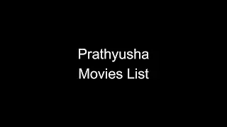 Prathyusha Movies List