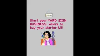 Stay at home mom side hustle: How to start a yard sign business: where to buy your supplies!