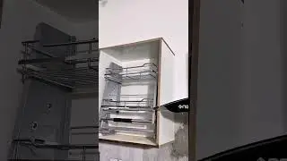 Smart Kitchen Cabinet Pull Down Basket Installation | Modern Modular Kitchen Storage