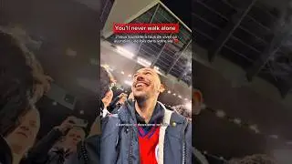 PSG fan gets EMOTIONAL! Listening to You&rsquo;ll Never Walk Alone at Anfield in the Champions League ❤️💙