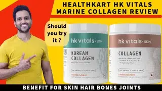 HK Vital HealthKart Marine Collagen Review | Healthkart collagen review | Hindi