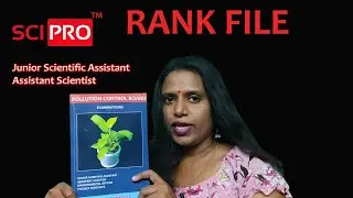 KERALA POLLUTION CONTROL BOARD RANK FILE |Assistant  SCIENTIST| Junior Scientific assistant