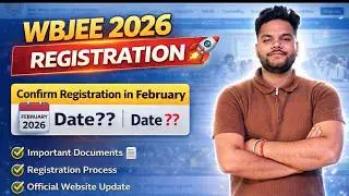 WBJEE 2026 Registration Date Out 🔥 | WBJEE 2026 Important Documents for Registration ✅ #wbjee2026