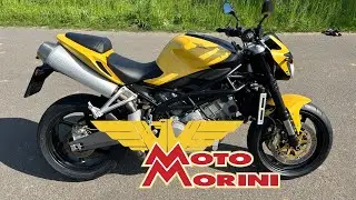Moto Morini Corsaro 1200 - Rare Yellow - Walkaround and Sound
