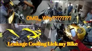 Omg Leakage cooling my Bike, Why??? PKR Vlogs, Moto Vlogs