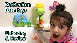 Baby Bath Toys Amazon BeeBeeRun | Dinosaur Bath Toys |  unboxing and review