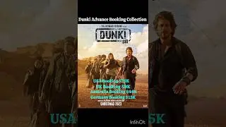 Dunki Advance Booking Collection | Dunki Adwance Booking Report | #dunki  #srk
