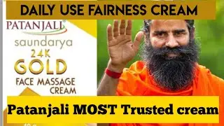 Patanjali face cream for daily use|Patanjali Saundarya 24KT Gold Face Massage Cream Review |