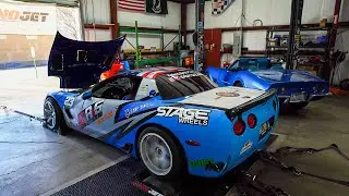 Intake, Headers, and Straight Piped Exhaust Corvette Makes CRAZY Power on the Dyno!