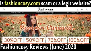 Fashioncosy Reviews [June 2020] - Another Scam or Legit site? | Scam Adviser Reports