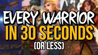 Every Warrior In SMITE Explained In 30 Seconds (Or Less)!