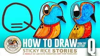 How to draw a Quail out of the letter 