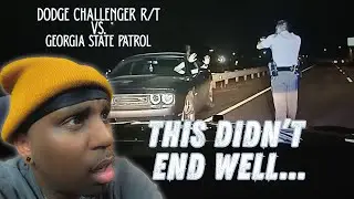 Georgia State Police chase fleeing Dodge Challenger R/T