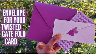 Envelope for your Twisted Gate Fold Card | DIY Handmade Papercraft