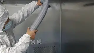 Airflow pattern testing of weighing booth/dispensing booth in cleanroom