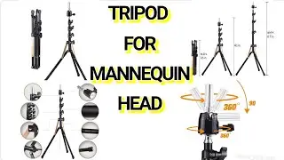 SMILCO TRIPOD FOR MANNEQUIN HEAD | WIG STAND FOR MAKING WIG | KELLIE KELZ WAY