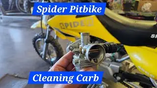 Spider Pitbike Carburetor Cleaning