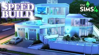 Beautiful Frutiger Aero Home 💧 [Sims 4] - No CC Speed Build!