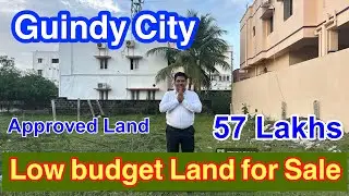 Low budget Land for sale Guindy Chennai city approved 57 Lakh low budget Villa plots north facing
