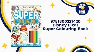 9781800221420 Disney Pixar Super Colouring Book with Color Pencils
