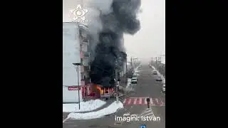 Explozie si incendiu placintarie Gherla (Cluj) 18 01 2026