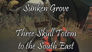 Sea of Thieves Riddle Location: Sunken Grove - Three Skull Totem to the South East