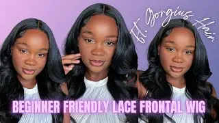 BEGINNER FRIENDLY $75 LACE FRONTAL WIG INSTALL ft. GORGIUS HAIR | MsMickayla