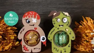 Horror Gingerbread man Halloween SVG I Candyholder I DIY gift idea
