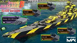 FS SUPER ALSACE - With 4x- R-Han 122B 🔥 Most Dengerous battleship ☠️ Under 16k 😀- modern warships 