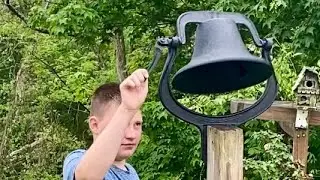 Ringing a cast iron bell 1776 independence new bell