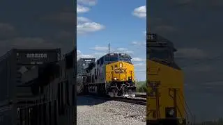 CSXT 1875 (P&LE) leads a intermodal through Pine Junction
