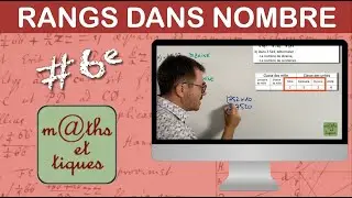 Reconnaitre le rang des chiffres dans un entier - Sixième