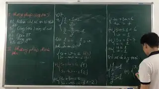 TOÁN 9. Giải hệ phương trình bằng phương pháp đặt ẩn phụ.