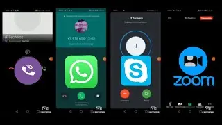WhatsApp VS Viber VS Skype VS ZooM Incoming Call Huawei P20lite