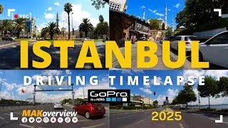 Istanbul Driving Timelapse | Day to Night City Lights | Relaxing Mini Vlog