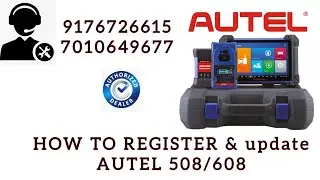 How to register and update new AUTEL 508 / 608 clear instruction