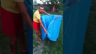 Skladanie namiotu plazowego :)