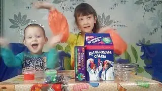Выращиваем СЛИЗЬ и цветок из кристаллов,лизуны и роки в слизи)Grow a SLIME
