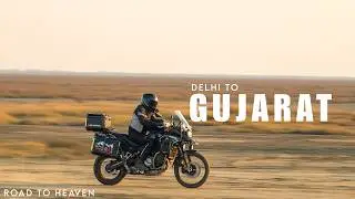 Delhi To Dholavira Gujarat 1100 KMS Ride In Extreme Weather | Ep-01 Reached Road To Heaven Dholavira